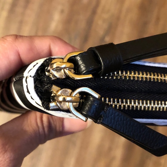 Kate Spade Dawn Sailing Stripe Double Zip Wristlet - Picture 4 of 4